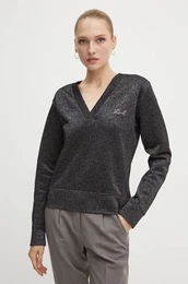 Pulover enski, rna barva, 246W1805
