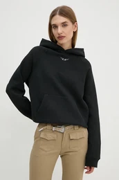 Pulover enski, rna barva, s kapuco, JWSS00600