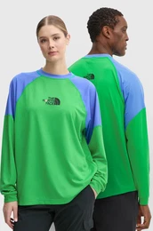 Majica z dolgimi rokavi TNF x Yinka Ilori zelena barva, NF0A89GMPO81