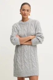 Volnena obleka siva barva, MF482PNF5C