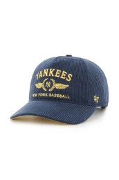 Baseball kapa iz rebrastega ameta MLB New York Yankees mornarsko modra barva, B-SKYLC17EWP-NY