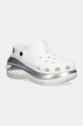 Natikai Mega Crush Metallic Clog enski, bela barva, 210368