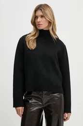 Pulover SimonaBBAda knit enski, rna barva, BBW4172