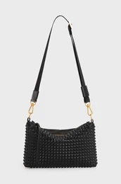 Usnjena torbica EVE STUD CROSSBODY rna barva, W027XZ