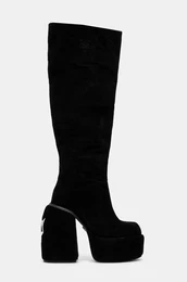 Elegantni kornji Space enski, rna barva, Space Black Kid Suede