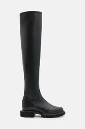 Usnjeni elegantni kornji Leona Boot enski, rna barva, W097FB