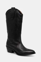 Usnjeni kavbojski kornji Liberty enski, rna barva, S100364-02