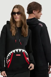 Bombaen pulover rna barva, s kapuco, SP364