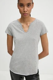 Bombana kratka majica enska, siva barva, JWTN00456