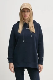 Pulover FERGIE enski, mornarsko modra barva, s kapuco, PL581455