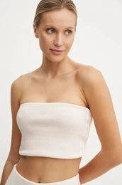 Top Femme Galore Rib Tube Top roza barva, JN3025