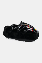 Copati MB MULE FAUX FUR BEADS rna barva, 80D1460250 N001