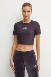 Majica kratkih rukava Bling Tee za ene, boja: ljubiasta, IZ3439