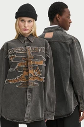 Jeans srajca EVERGREEN PARIS' BEST PATCH DENIM SHIRT