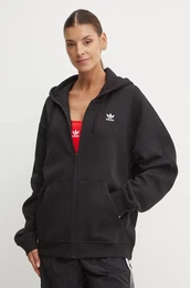 Pulover enski, rna barva, s kapuco, IY9621