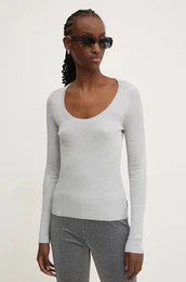 Pulover enski, srebrna barva, 50522557