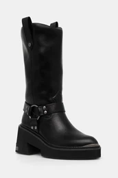 Elegantni kornji Bull Biker Hi enski, rna barva, 1220057-BLK