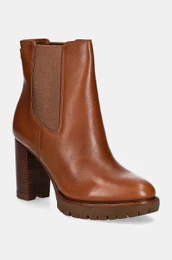 Usnjeni chelsea Lauren Ralph Lauren Layne enski, rjava barva, 802937818003