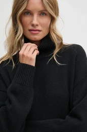 Volnen pulover enski, rna barva, K20K207987