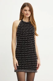 Obleka iz velurja rna barva, 242TT2241