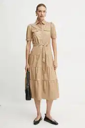 Obleka RPURE rjava barva, RPURE