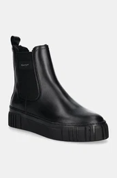 Usnjeni chelsea Snowmont enski, rna barva, 29551787 G00