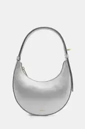 Usnjena torbica srebrna barva, WE00649.BX2658.Y3000