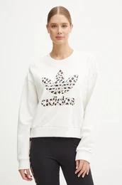 Bombaen pulover Leopard Sweat enski, bela barva, IW8477