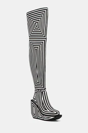 Elegantni kornji Wa Long Boot Hi enski, rna barva, 1087851082