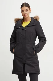 Parka Zaneck Parka za ene, boja: crna, za prijelazno razdoblje, NF0A4M8YKX71