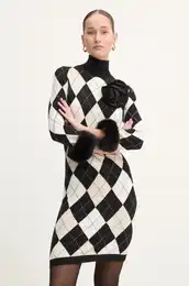 Obleka s primesjo volne rna barva, RF4193.MS14G