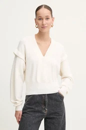 Volnen pulover enski, be barva, WM12AZURA