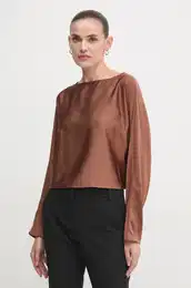 Majica enska, rjava barva, 244110