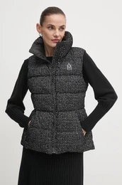 Brezrokavnik s puhom enski, rna barva, CHAYA-FLP