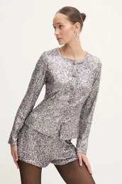 Srajca Gunmetal Alexa Sequin Cardigan