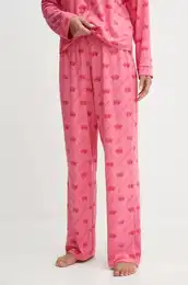 Spodnji del piame NOLAN PYJAMA BOTTOMS enski, roza barva, JCLPB224502