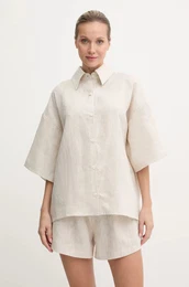 Lanena srajca Summer Break be barva, Summer Break