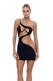 Obleka CARMEN DRESS rna barva, GSQ-11-311
