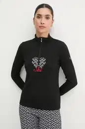 Pulover Frostia enski, rna barva, N46375.108