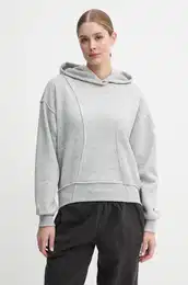 Pulover enski, siva barva, s kapuco, 117468