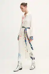 Obleka Mystical Shirt Dress be barva, NFDDR1584