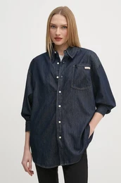 Jeans srajca enska, mornarsko modra barva, J20J225471