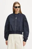Temno modre Bomber Jakne image