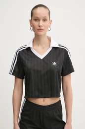 Kratka majica V-NECK POLO enska, rna barva, JD2606