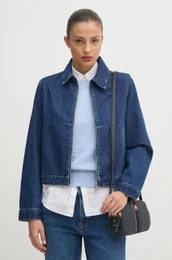 Jeans jakna enska, mornarsko modra barva, J20J224545