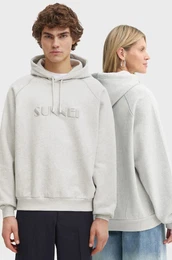 Bombaen pulover siva barva, s kapuco, RTWXJER018