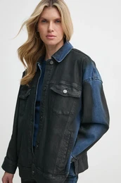 Jeans jakna enska, rna barva, 10909773