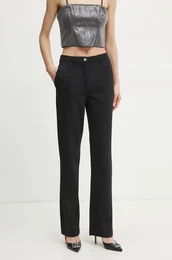 Hlae NEW ZOE za ene, boja: crna, ravni kroj, visoki struk, W5RB30 KCMU2