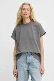 Bombana kratka majica enska, siva barva, 3373-12071