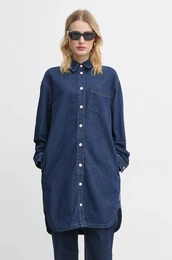 Jeans obleka mornarsko modra barva, 5000006121